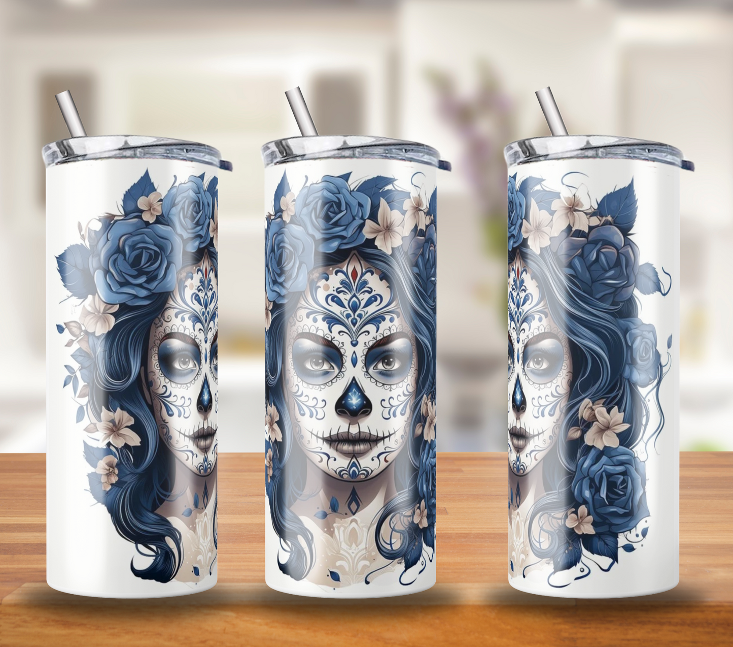 Tumbler 20oz Skinny - Catrina Blue