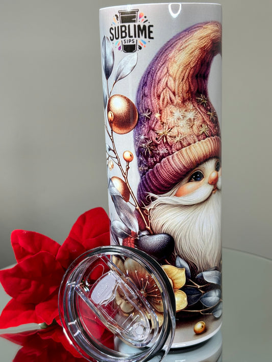 Tumbler 20oz Skinny - Christmas Gnome 2