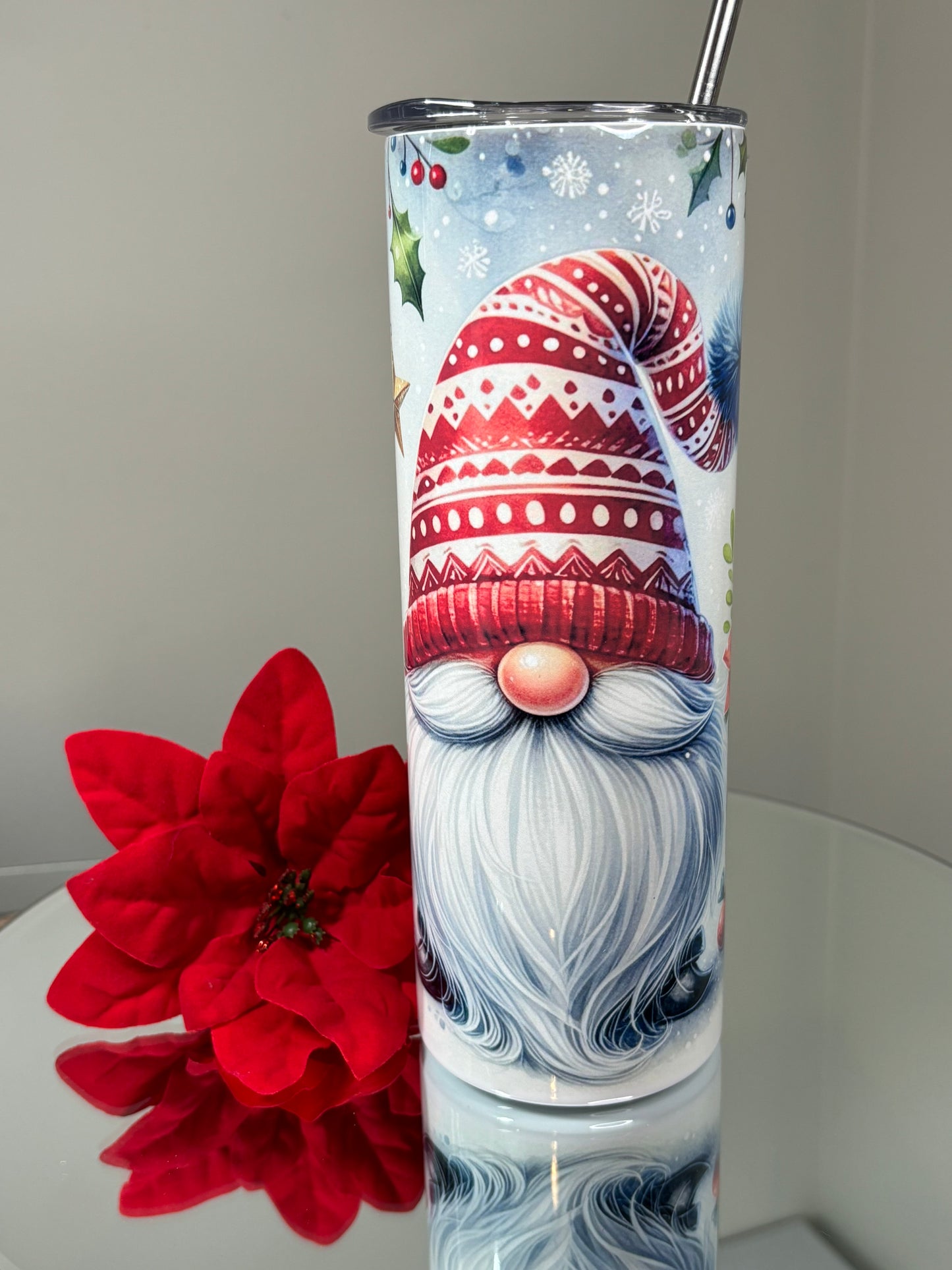 Tumbler 20oz Skinny - Christmas Gnome 1