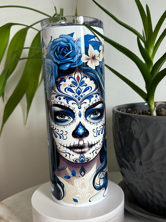 Tumbler 20oz Skinny - Catrina Blue